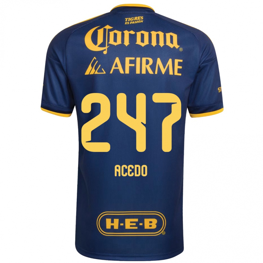 נשים כדורגל Kevin Acedo #247 כחול מלכותי צהוב הרחק ג'רזי 2026/27