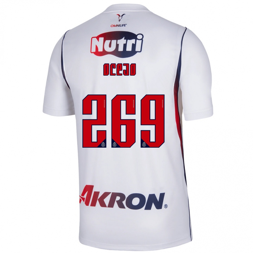 נשים כדורגל Kevin Ocejo #269 לבן כחול צי אדום הרחק ג'רזי 2026/27