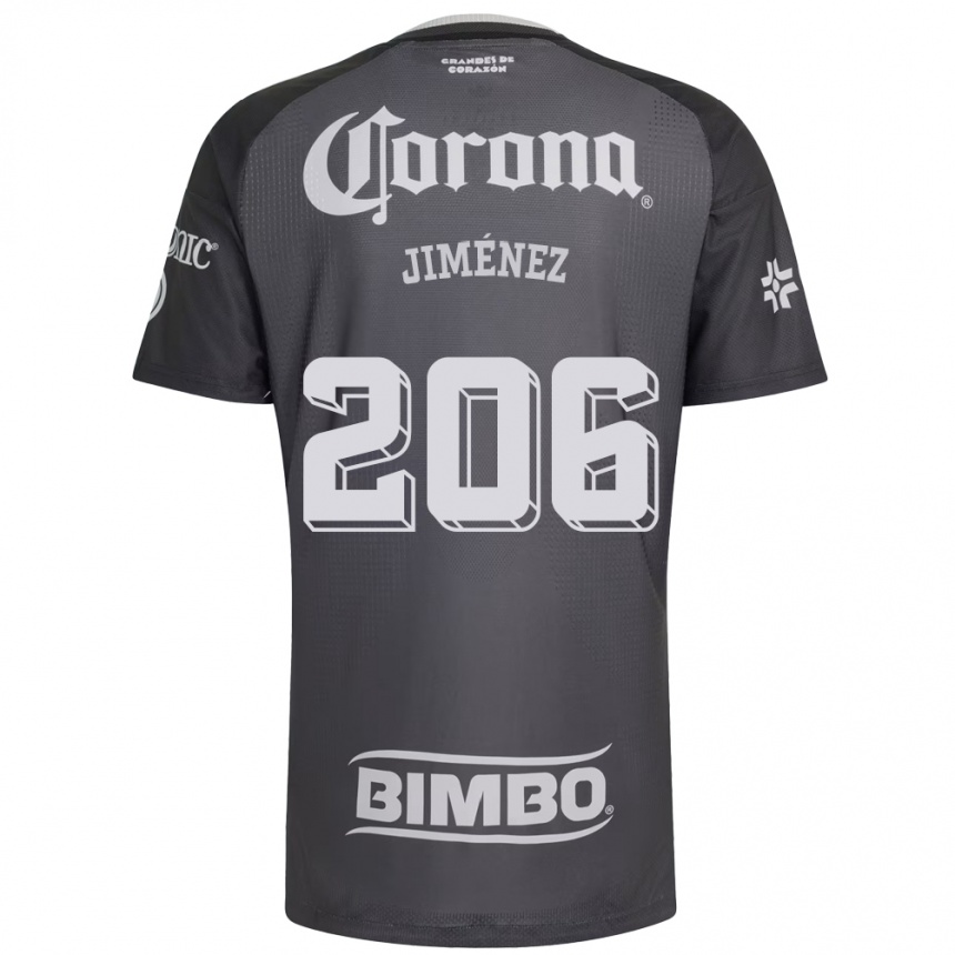 נשים כדורגל Derek Jiménez #206 אפור לבן שחור הרחק ג'רזי 2026/27 נשים כדורגל Derek Jiménez #206 אפור לבן שחור הרחק ג'רזי 2026/27