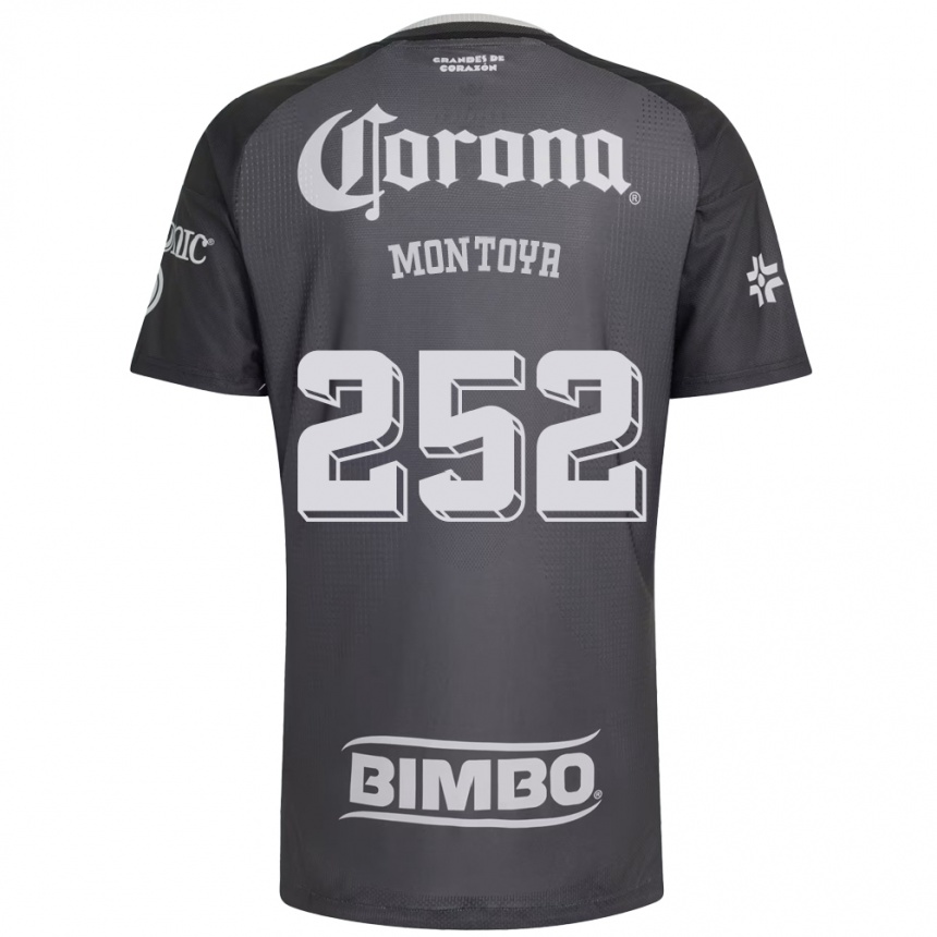 נשים כדורגל Diego Montoya #252 אפור לבן שחור הרחק ג'רזי 2026/27