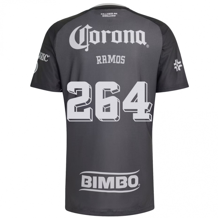 נשים כדורגל Bryan Ramos #264 אפור לבן שחור הרחק ג'רזי 2026/27