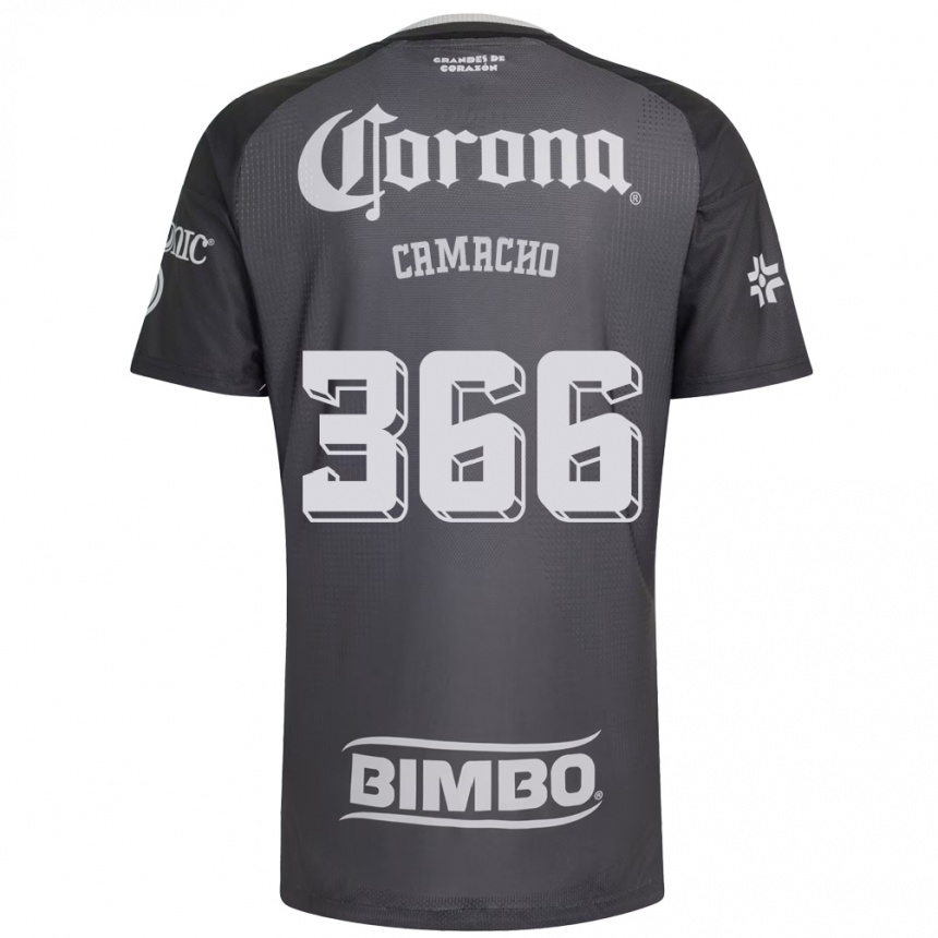 נשים כדורגל Jorge Camacho #366 אפור לבן שחור הרחק ג'רזי 2026/27