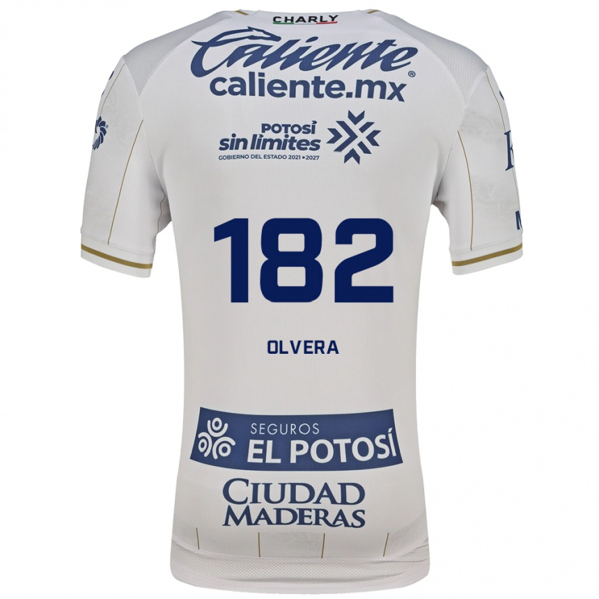 נשים כדורגל Artemio Olvera #182 לבן כחול הרחק ג'רזי 2026/27