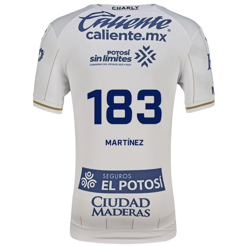 נשים כדורגל Fabio Martínez #183 לבן כחול הרחק ג'רזי 2026/27