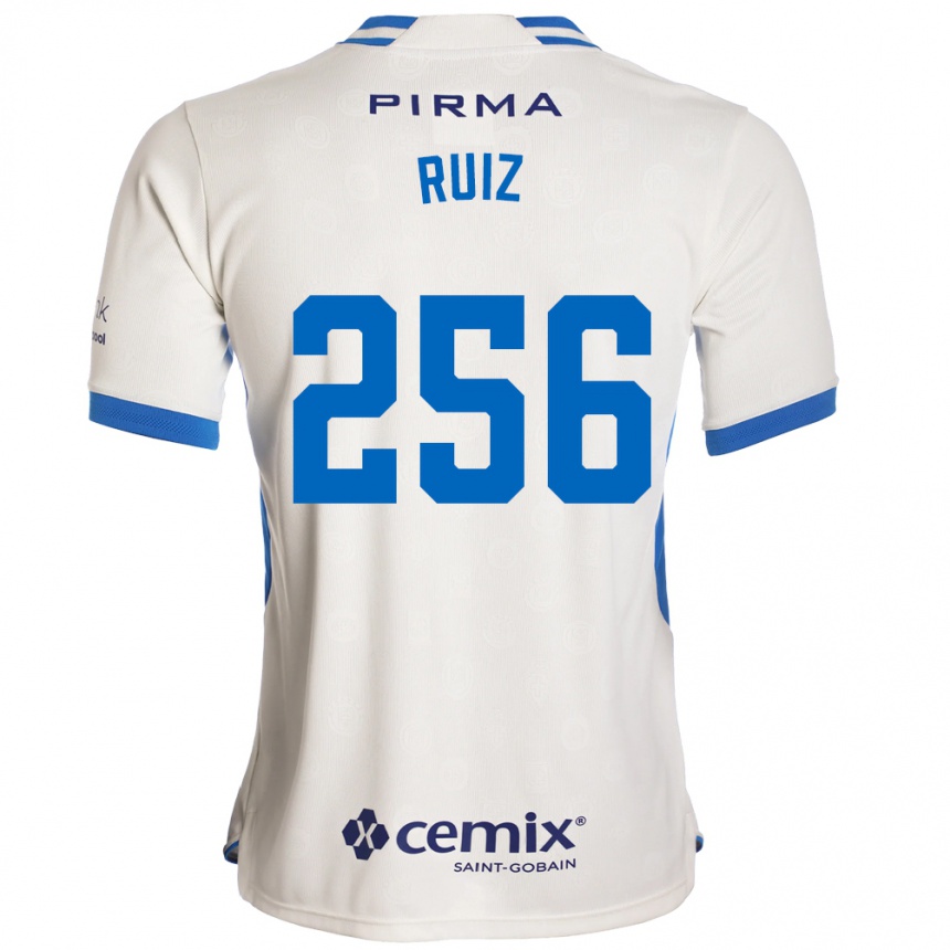 נשים כדורגל Fernando Ruiz #256 לבן כחול אדום הרחק ג'רזי 2026/27