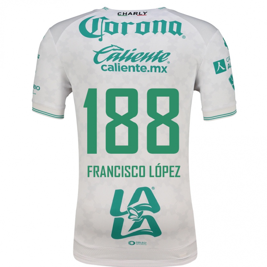 נשים כדורגל Magnus Francisco López #188 ירוק בהיר לבן הרחק ג'רזי 2026/27