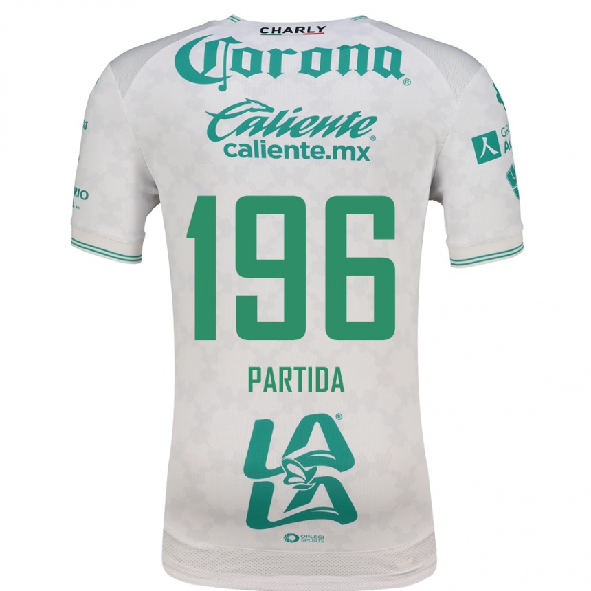 נשים כדורגל Alejandro Partida #196 ירוק בהיר לבן הרחק ג'רזי 2026/27
