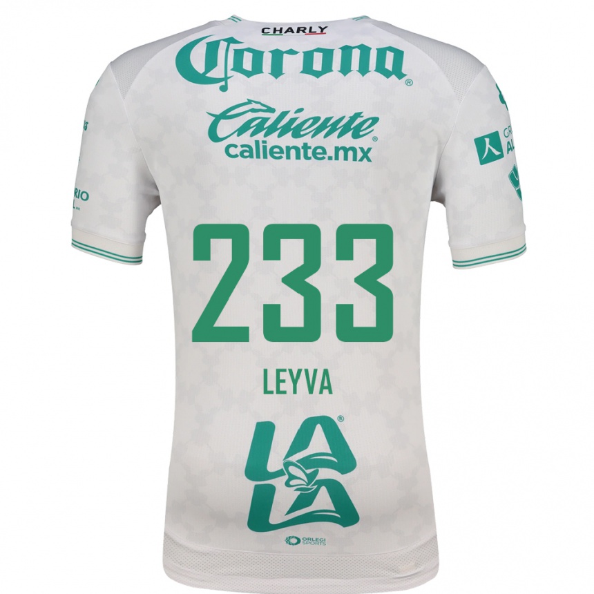 נשים כדורגל Axel Leyva #233 ירוק בהיר לבן הרחק ג'רזי 2026/27