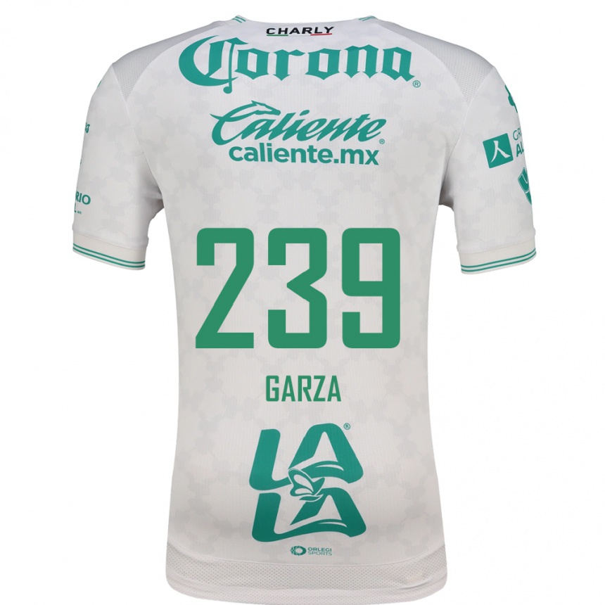 נשים כדורגל Esteban Garza #239 ירוק בהיר לבן הרחק ג'רזי 2026/27