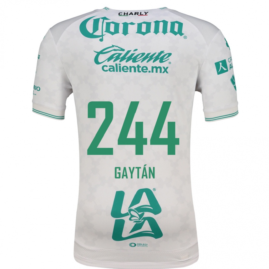 נשים כדורגל Axel Gaytán #244 ירוק בהיר לבן הרחק ג'רזי 2026/27