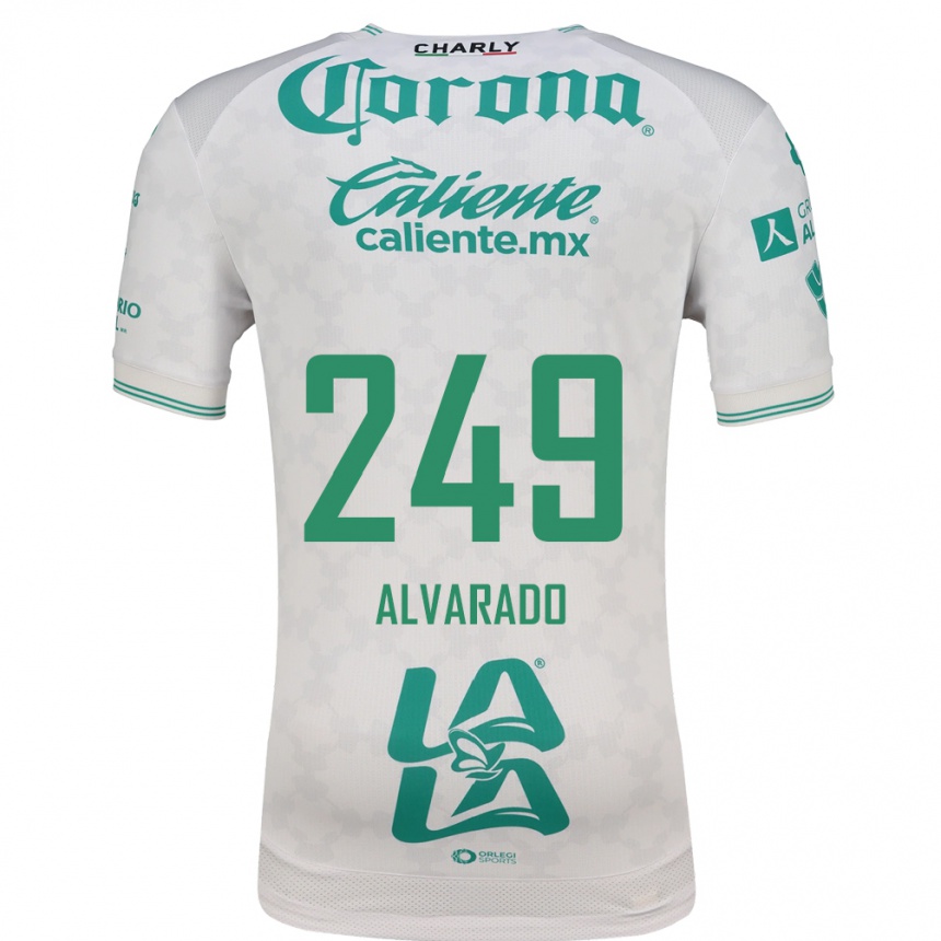 נשים כדורגל Luis Alvarado #249 ירוק בהיר לבן הרחק ג'רזי 2026/27