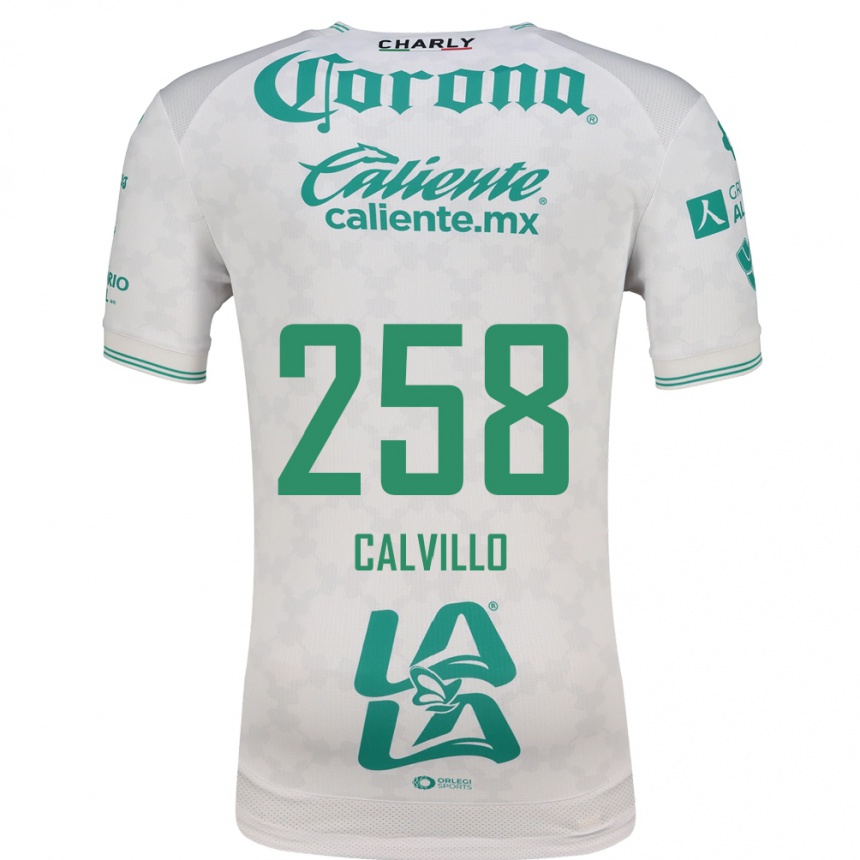 נשים כדורגל Carlos Calvillo #258 ירוק בהיר לבן הרחק ג'רזי 2026/27