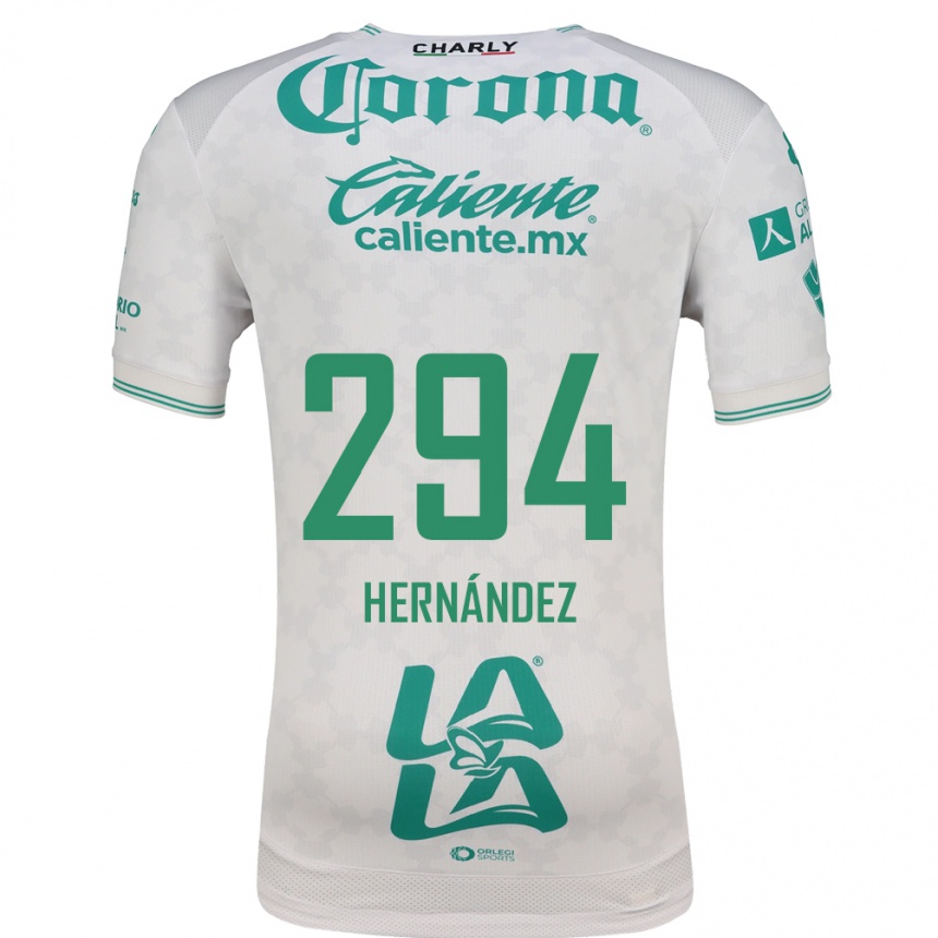 נשים כדורגל Matías Hernández #294 ירוק בהיר לבן הרחק ג'רזי 2026/27