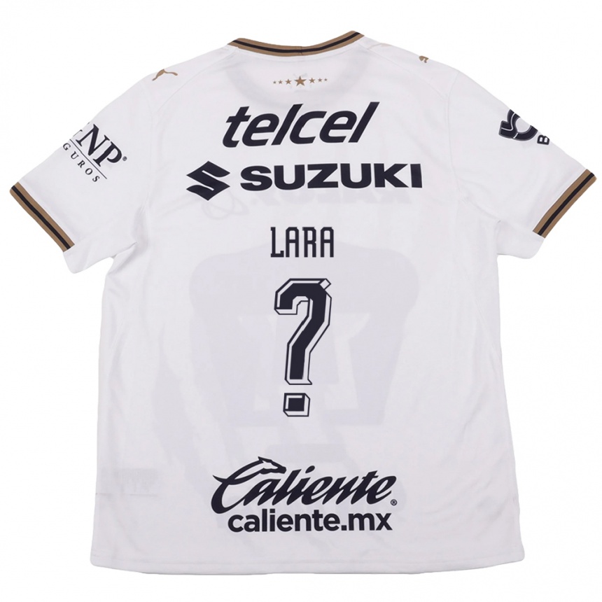 נשים כדורגל Erick Lara #0 לבן שחור חום הרחק ג'רזי 2026/27