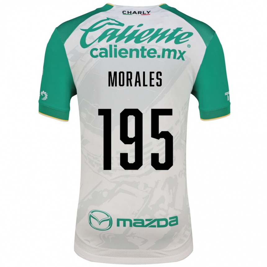 נשים כדורגל דניאל מוראלס #195 ירוק בהיר לבן הרחק ג'רזי 2026/27