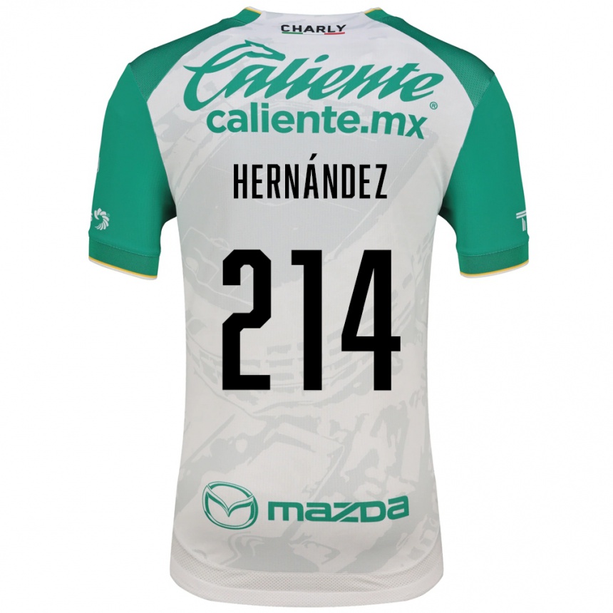 נשים כדורגל Iván Hernández #214 ירוק בהיר לבן הרחק ג'רזי 2026/27