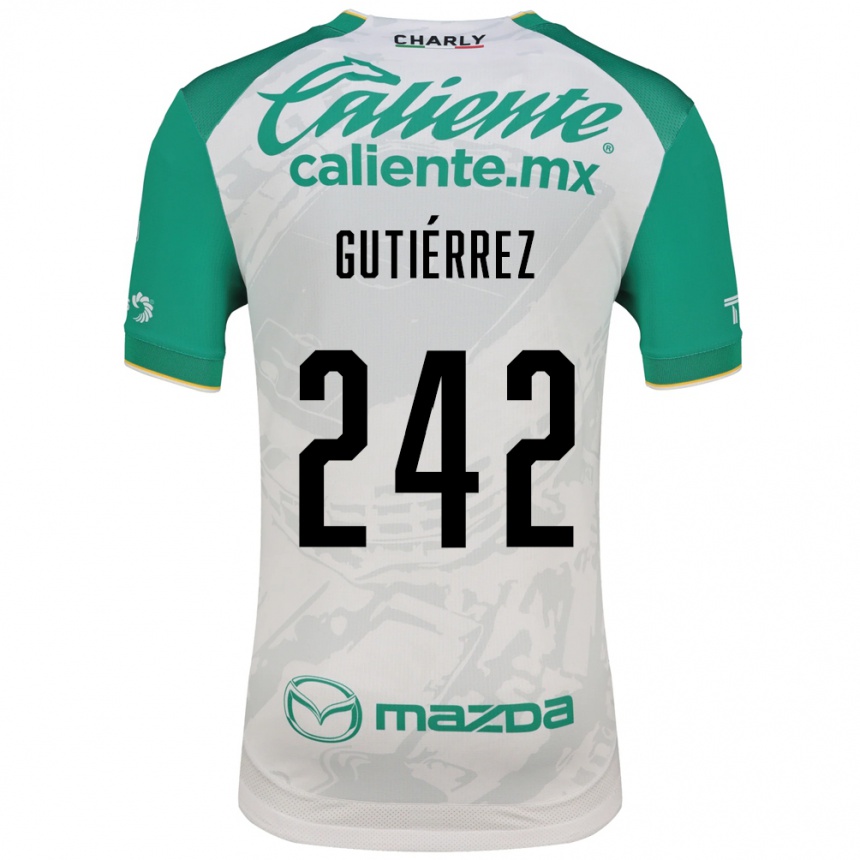 נשים כדורגל Daniel Gutiérrez #242 ירוק בהיר לבן הרחק ג'רזי 2026/27