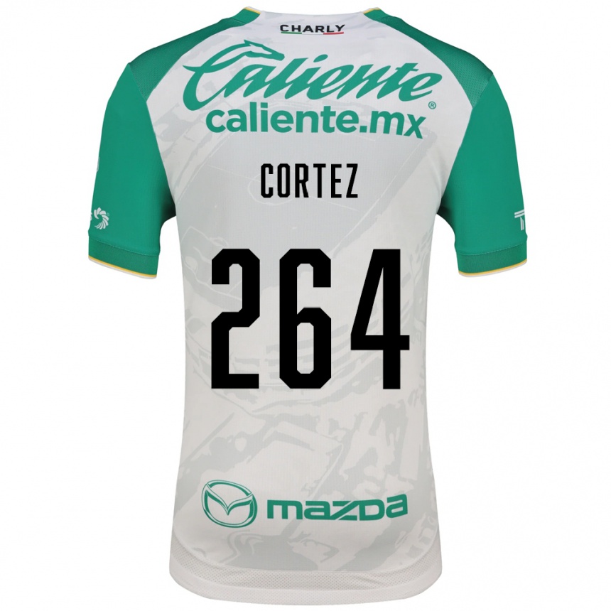 נשים כדורגל Enrique Cortez #264 ירוק בהיר לבן הרחק ג'רזי 2026/27