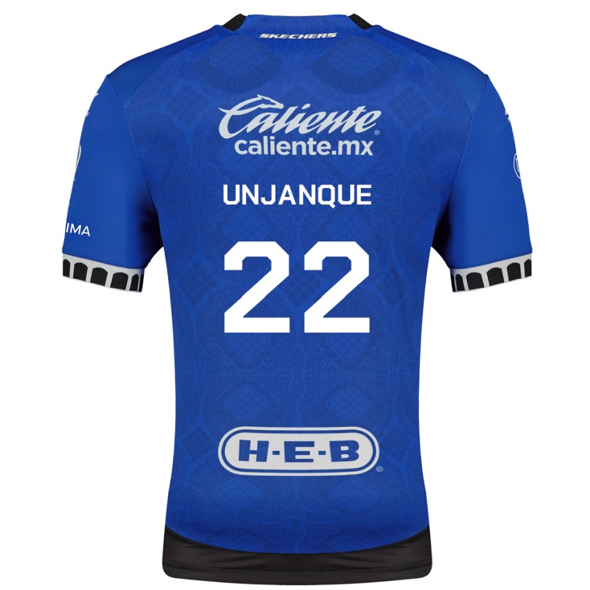 נשים כדורגל Jean Unjanque #22 כחול מלכותי לבן שחור הרחק ג'רזי 2026/27