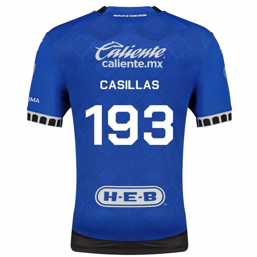נשים כדורגל Mauricio Casillas #193 כחול מלכותי לבן שחור הרחק ג'רזי 2026/27