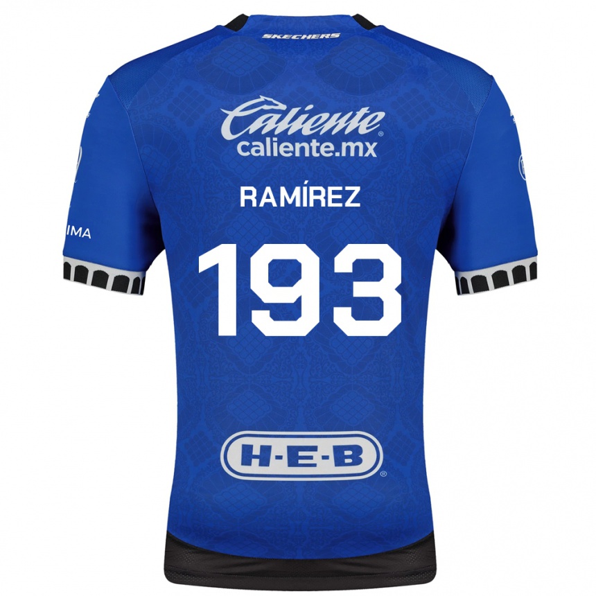 נשים כדורגל Ángel Ramírez #193 כחול מלכותי לבן שחור הרחק ג'רזי 2026/27