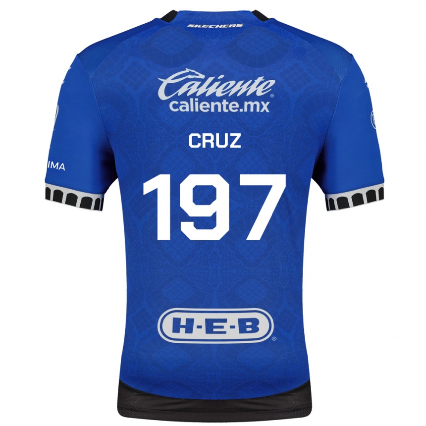 נשים כדורגל Joaquín Cruz #197 כחול מלכותי לבן שחור הרחק ג'רזי 2026/27