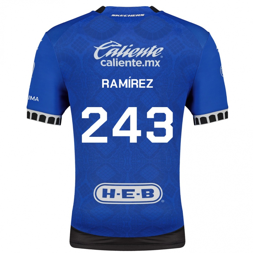 נשים כדורגל Eleazar Ramírez #243 כחול מלכותי לבן שחור הרחק ג'רזי 2026/27