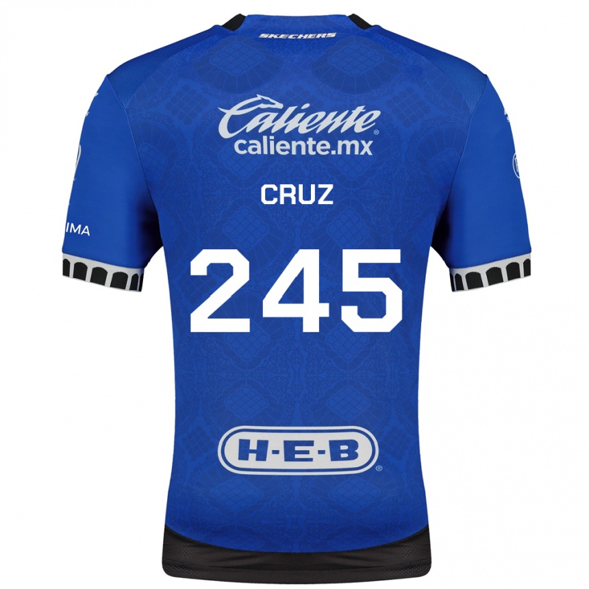נשים כדורגל Leonardo Cruz #245 כחול מלכותי לבן שחור הרחק ג'רזי 2026/27