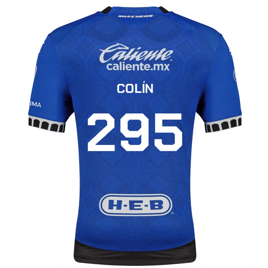 נשים כדורגל Osvaldo Colín #295 כחול מלכותי לבן שחור הרחק ג'רזי 2026/27