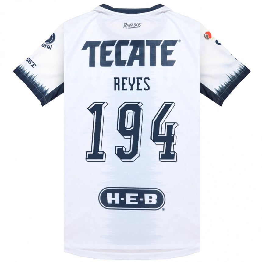 נשים כדורגל Cristian Reyes #194 לבן כחול דיו אדום הרחק ג'רזי 2026/27 נשים כדורגל Cristian Reyes #194 לבן כחול דיו אדום הרחק ג'רזי 2026/27