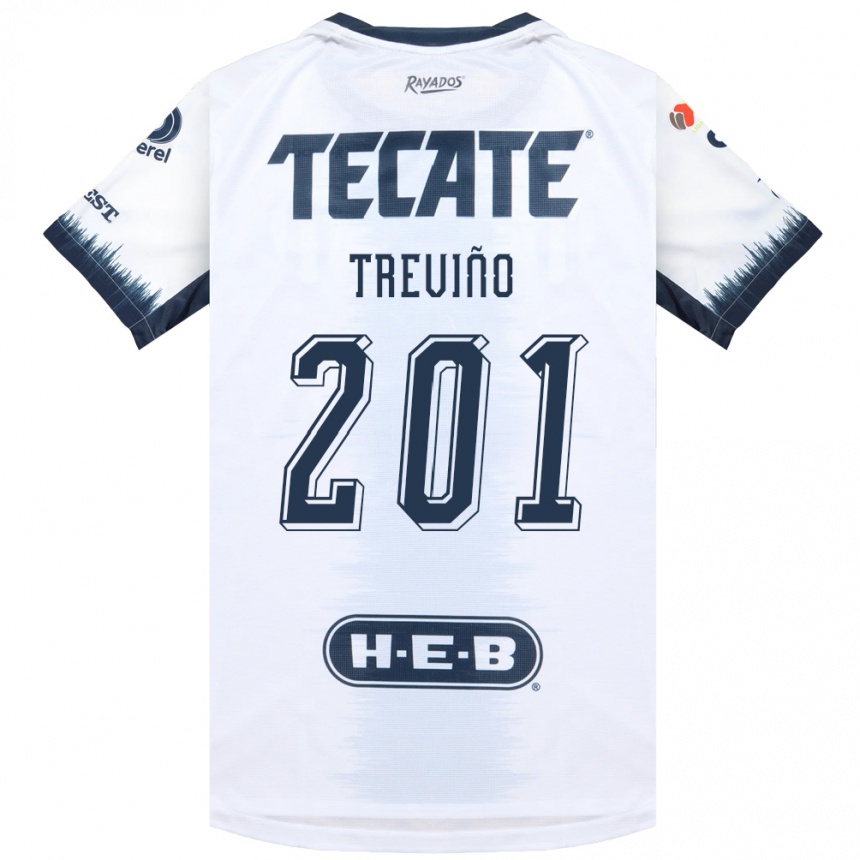 נשים כדורגל José Treviño #201 לבן כחול דיו אדום הרחק ג'רזי 2026/27 נשים כדורגל José Treviño #201 לבן כחול דיו אדום הרחק ג'רזי 2026/27