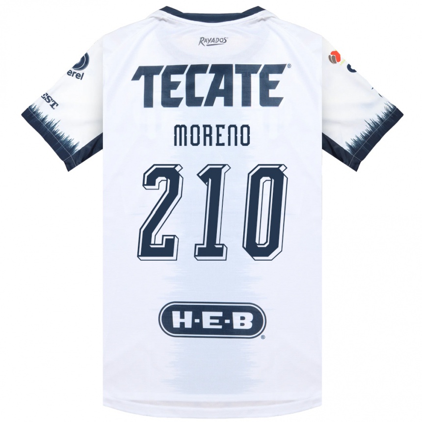 נשים כדורגל Gael Moreno #210 לבן כחול דיו אדום הרחק ג'רזי 2026/27