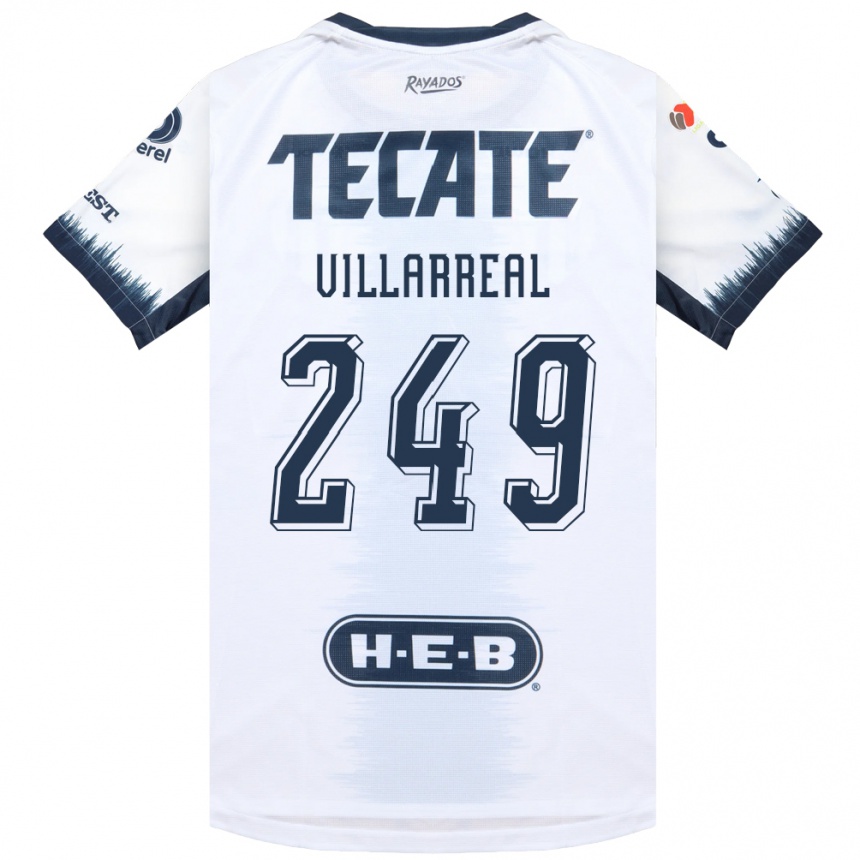 נשים כדורגל Daniel Villarreal #249 לבן כחול דיו אדום הרחק ג'רזי 2026/27