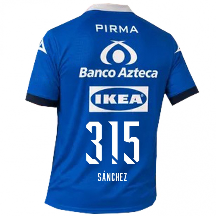נשים כדורגל Santiago Sánchez #315 כחול לבן הרחק ג'רזי 2026/27