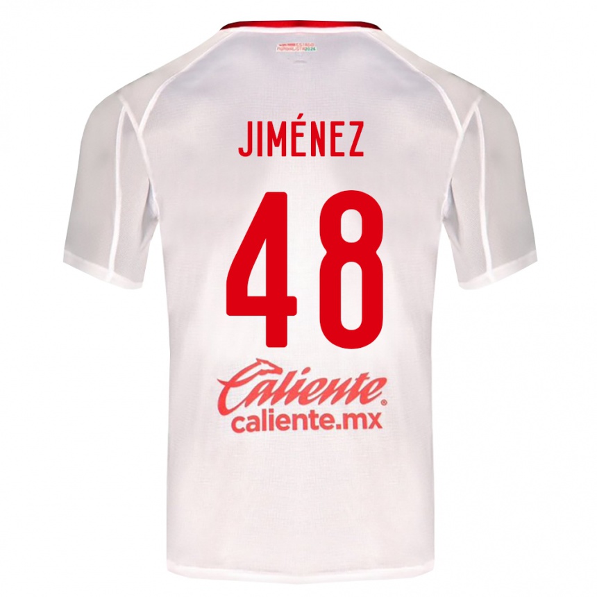 נשים כדורגל Leonardo Jiménez #48 לבן ירוק אדום הרחק ג'רזי 2026/27
