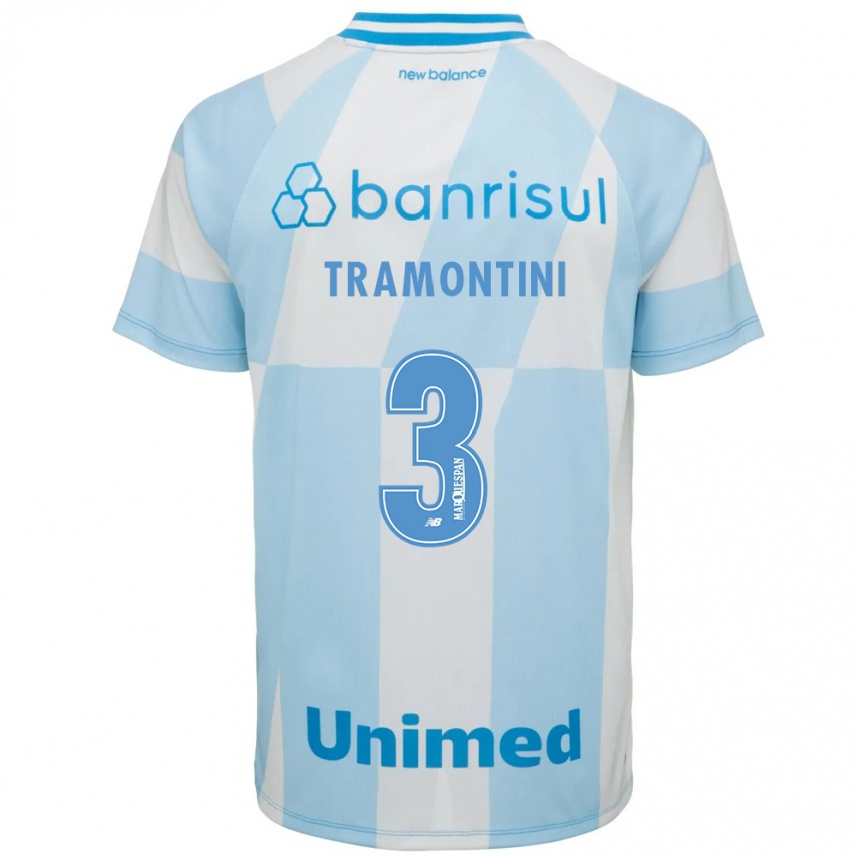 נשים כדורגל Murilo Tramontini #3 כחול בהיר לבן הרחק ג'רזי 2026/27