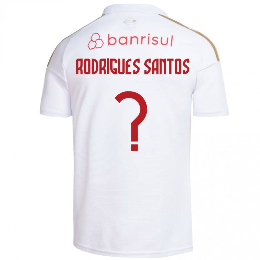 נשים כדורגל Richard Rodrigues Santos #0 אדום לבן הרחק ג'רזי 2026/27