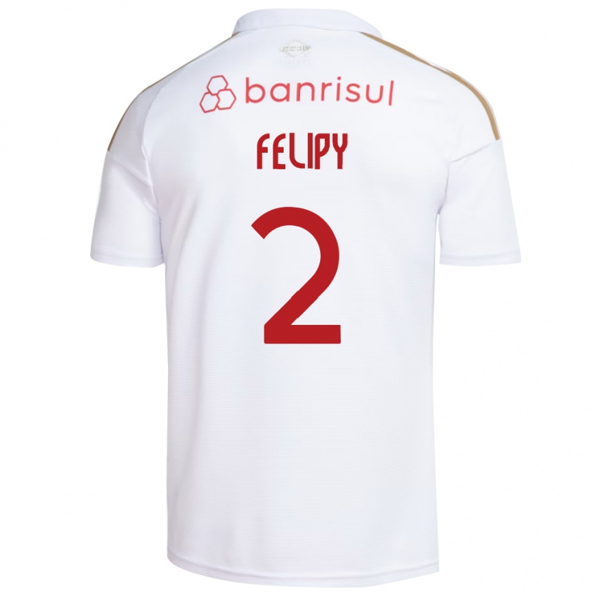 נשים כדורגל Luis Felipy #2 אדום לבן הרחק ג'רזי 2026/27