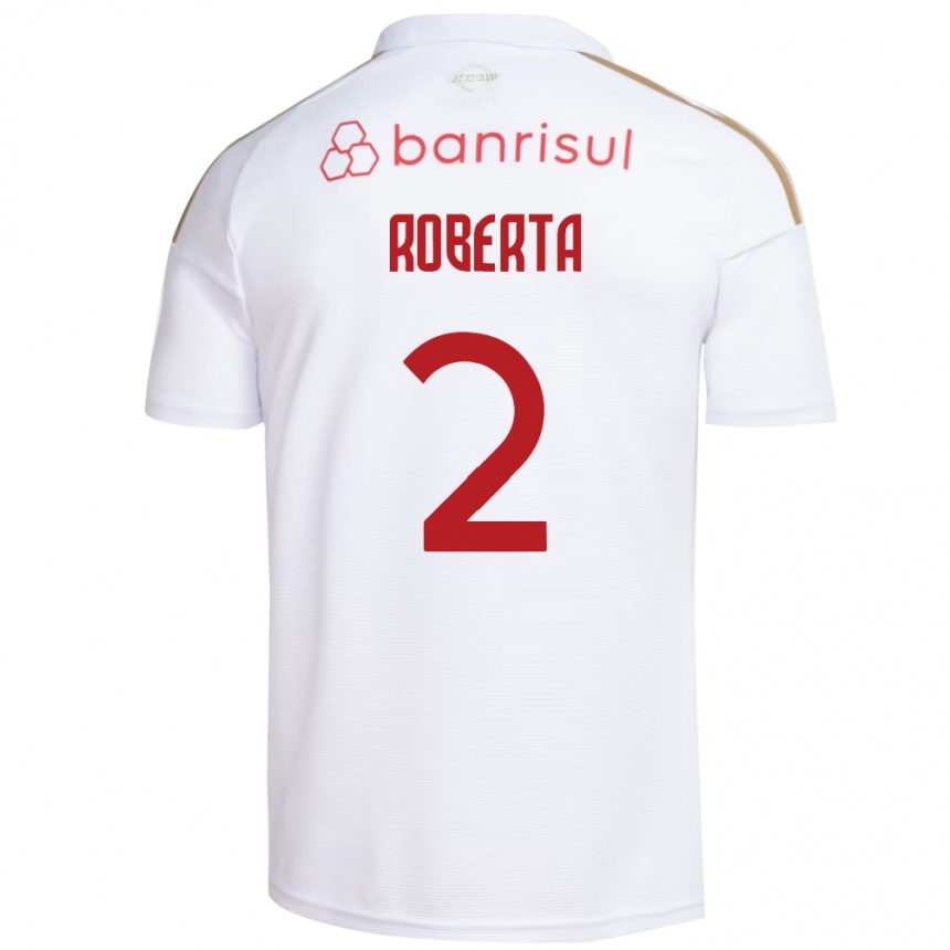 נשים כדורגל Roberta #2 אדום לבן הרחק ג'רזי 2026/27