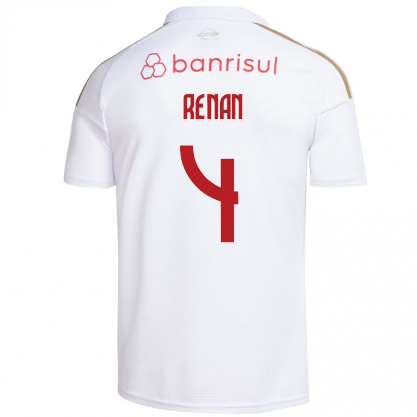 נשים כדורגל רוברט רנאן #4 אדום לבן הרחק ג'רזי 2026/27