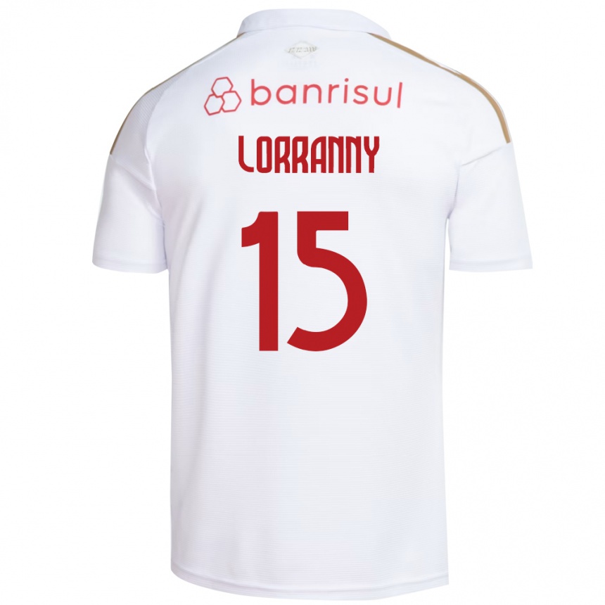 נשים כדורגל Lorranny #15 אדום לבן הרחק ג'רזי 2026/27