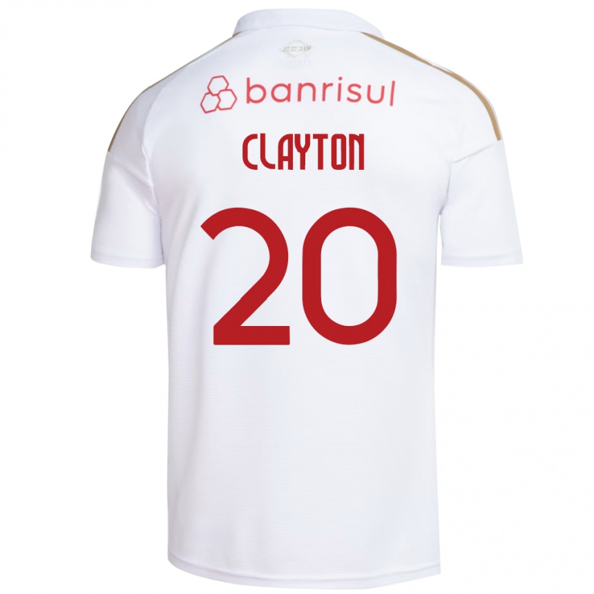 נשים כדורגל Clayton #20 אדום לבן הרחק ג'רזי 2026/27