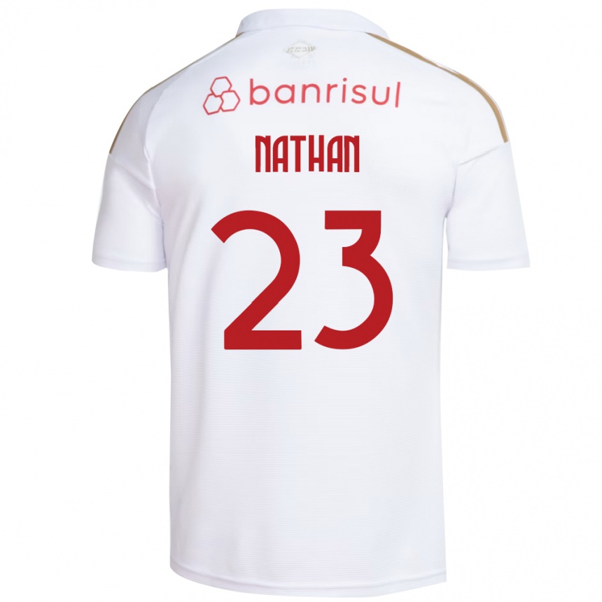 נשים כדורגל Nathan #23 אדום לבן הרחק ג'רזי 2026/27