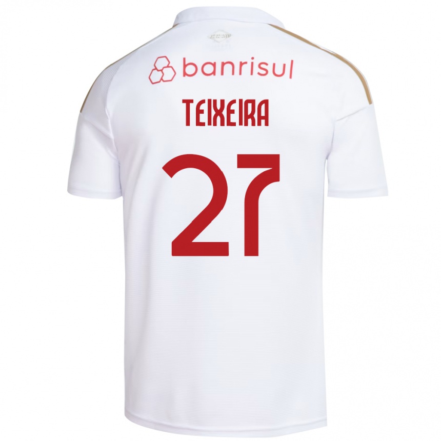 נשים כדורגל Danny Teixeira #27 אדום לבן הרחק ג'רזי 2026/27