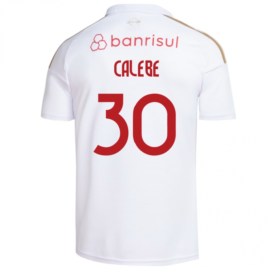 נשים כדורגל Calebe #30 אדום לבן הרחק ג'רזי 2026/27