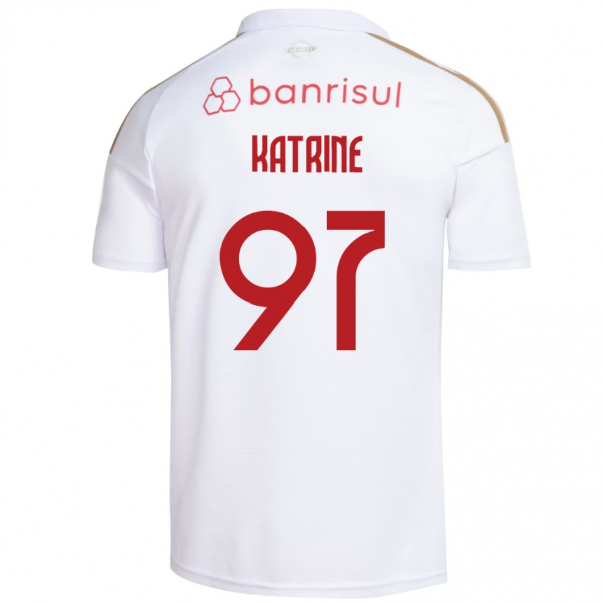נשים כדורגל Katrine #97 אדום לבן הרחק ג'רזי 2026/27 נשים כדורגל Katrine #97 אדום לבן הרחק ג'רזי 2026/27