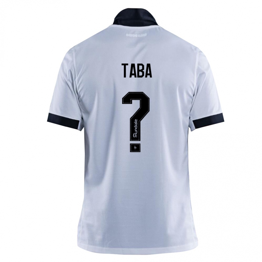 נשים כדורגל Taba #0 שחור לבן הרחק ג'רזי 2026/27