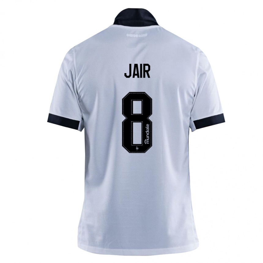 נשים כדורגל Jair #8 שחור לבן הרחק ג'רזי 2026/27