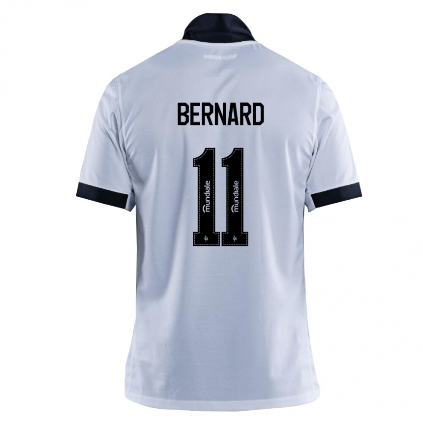 נשים כדורגל Bernard #11 שחור לבן הרחק ג'רזי 2026/27