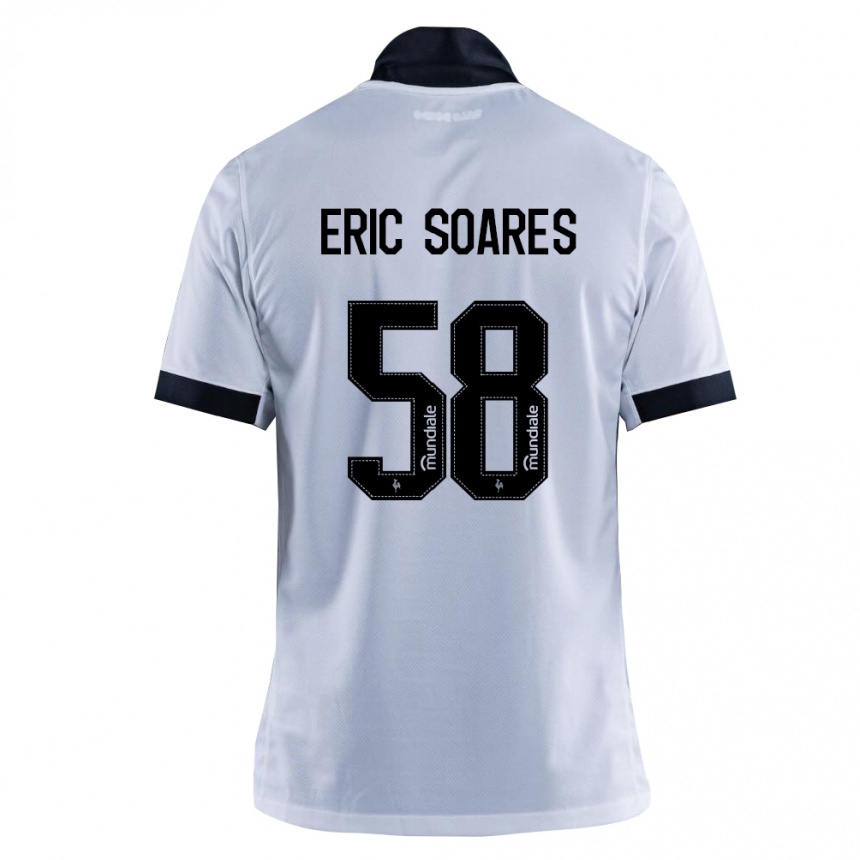 נשים כדורגל Eric Soares #58 שחור לבן הרחק ג'רזי 2026/27